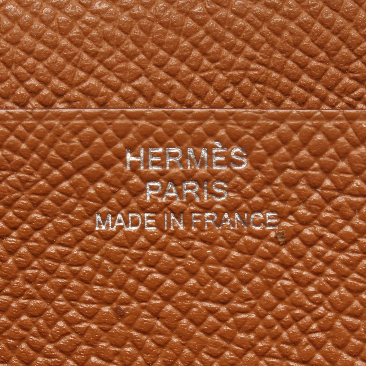 HERMES Bearn Soufflet Gold Long Wallet