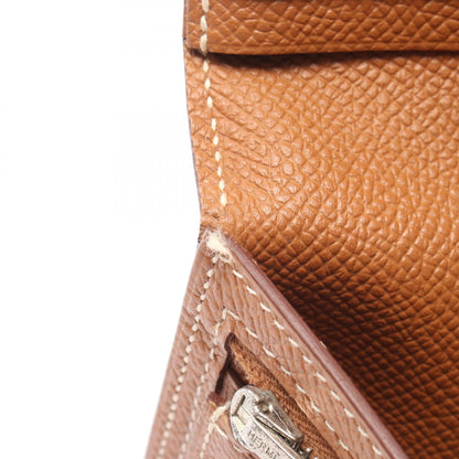 HERMES Bearn Soufflet Gold Long Wallet
