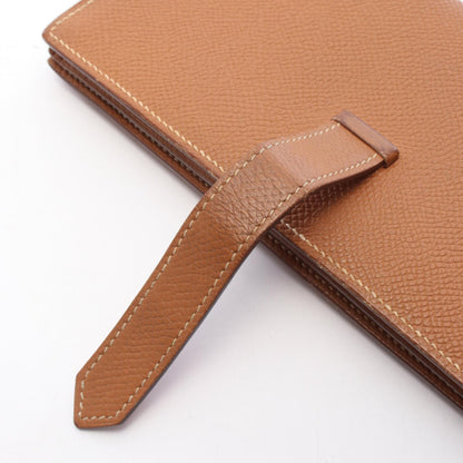 HERMES Bearn Soufflet Gold Long Wallet