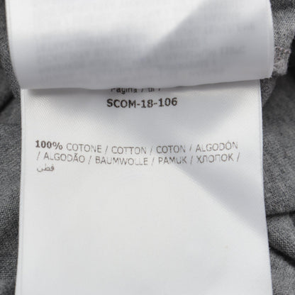 MONCLER Logo Patch Cotton T-Shirt Gray Size M