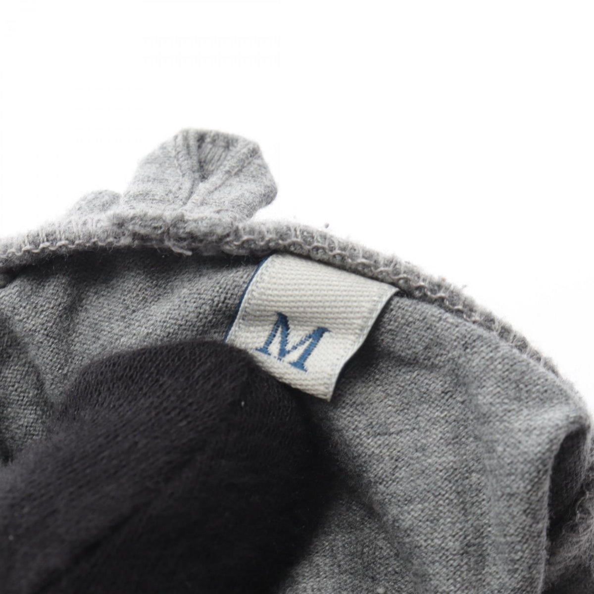 MONCLER Logo Patch Cotton T-Shirt Gray Size M