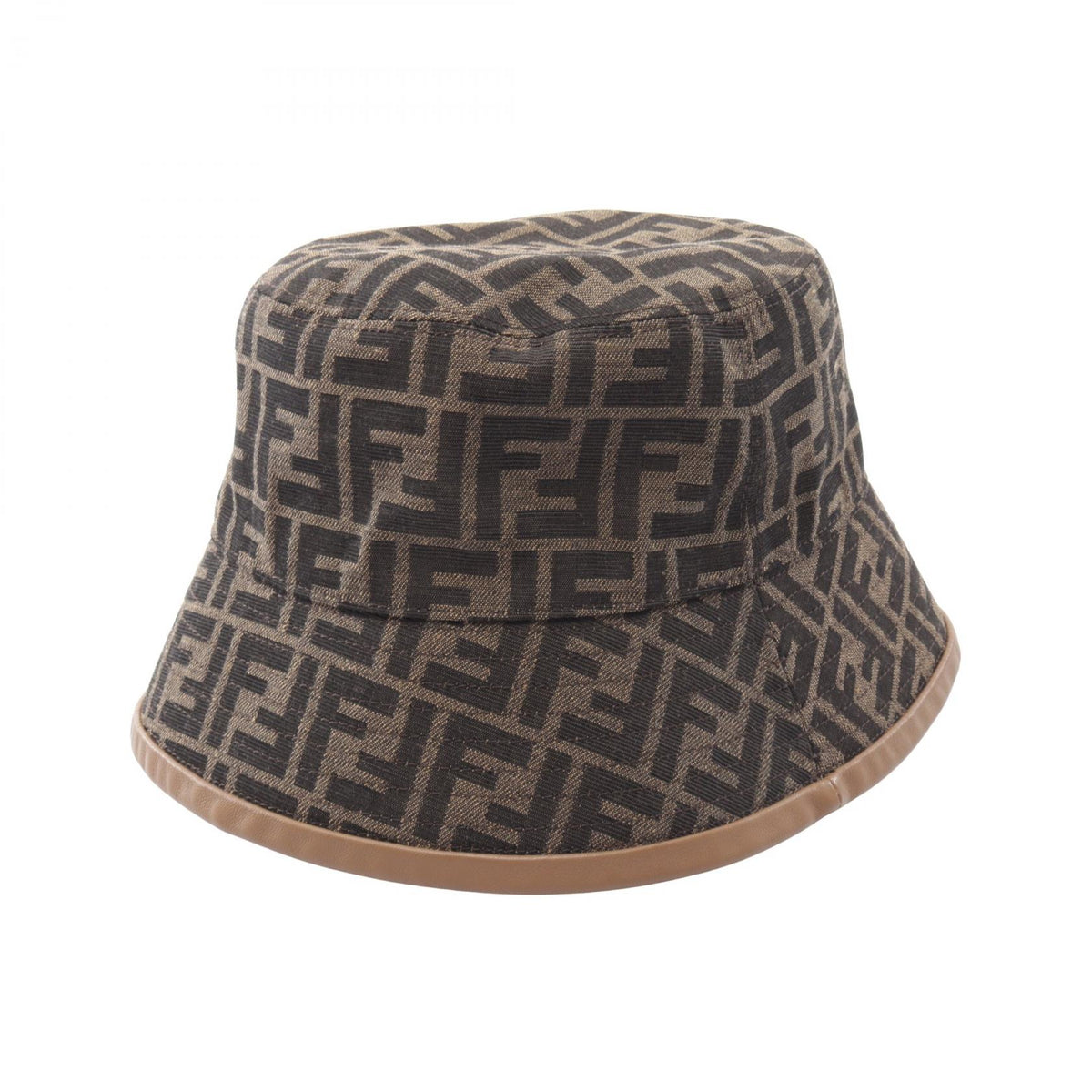FENDI Zucca Cotton Polyester Bucket Hat Size L
