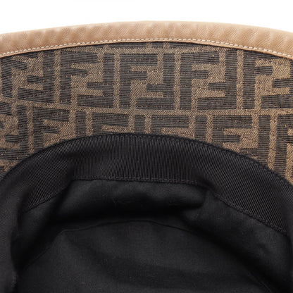 FENDI Zucca Cotton Polyester Bucket Hat Size L