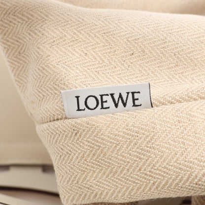 LOEWE Anagram Cutout Leather Bag White