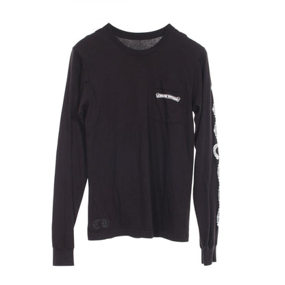CHROME HEARTS Scroll Label Long Sleeve T-Shirt Black Size S