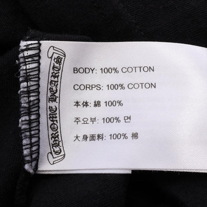 CHROME HEARTS Scroll Label Long Sleeve T-Shirt Black Size S