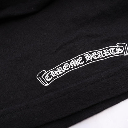 CHROME HEARTS Scroll Label Long Sleeve T-Shirt Black Size S