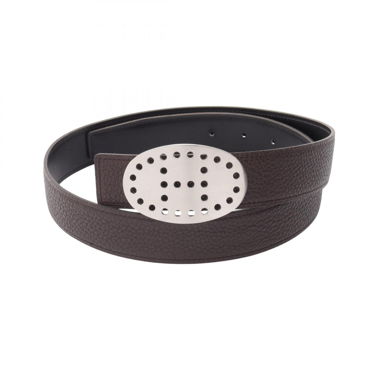 HERMES Evelyne Reversible Box Calf Belt Size 80