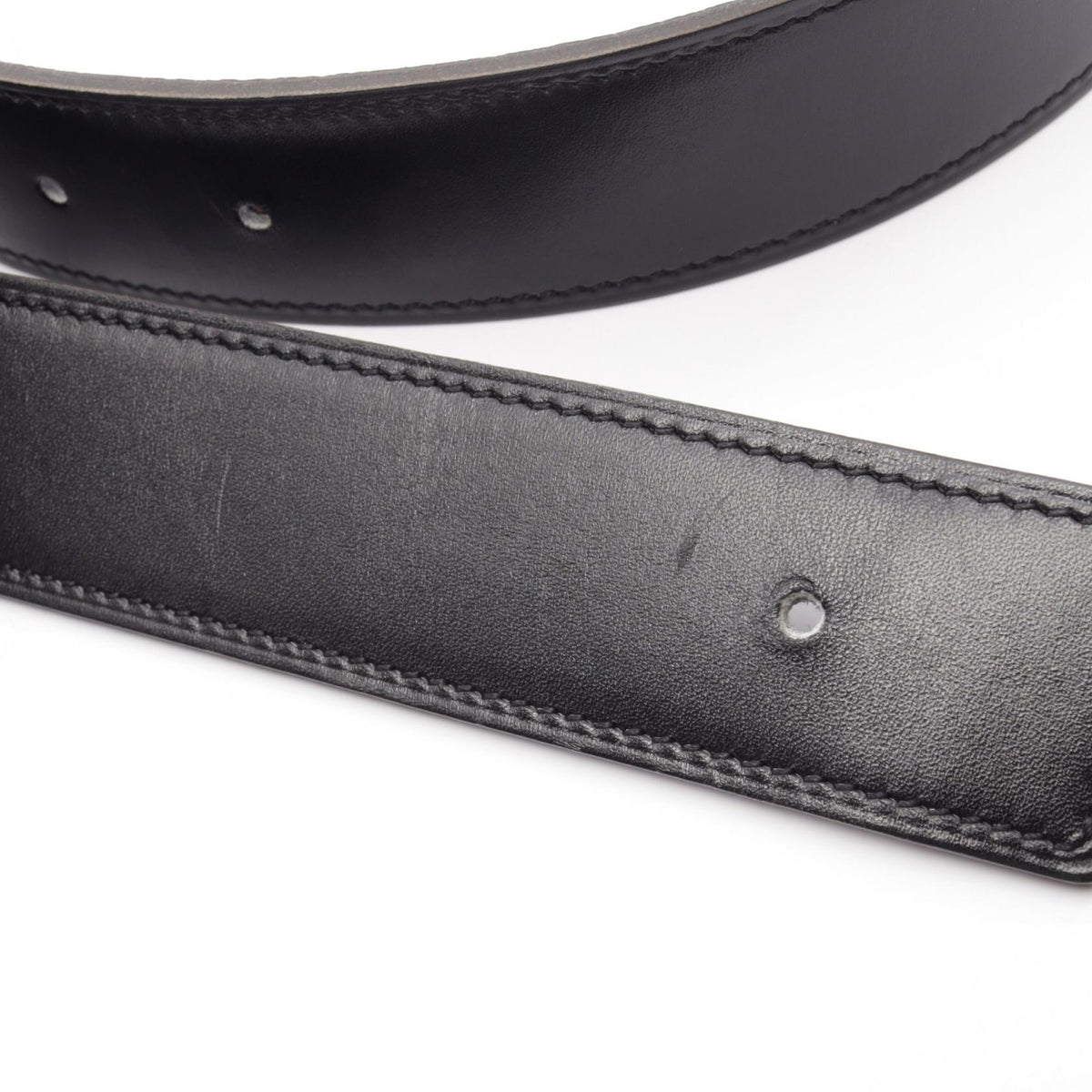 HERMES Evelyne Reversible Box Calf Belt Size 80