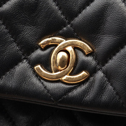 CHANEL Matelasse Lambskin Bag Black