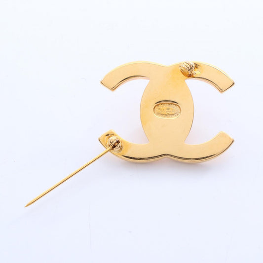 CHANEL Coco Mark Turnlock Plated Brooch