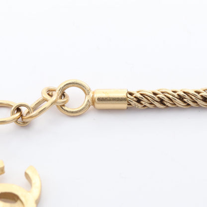 CHANEL Coco Mark Gripoix Gold Necklace