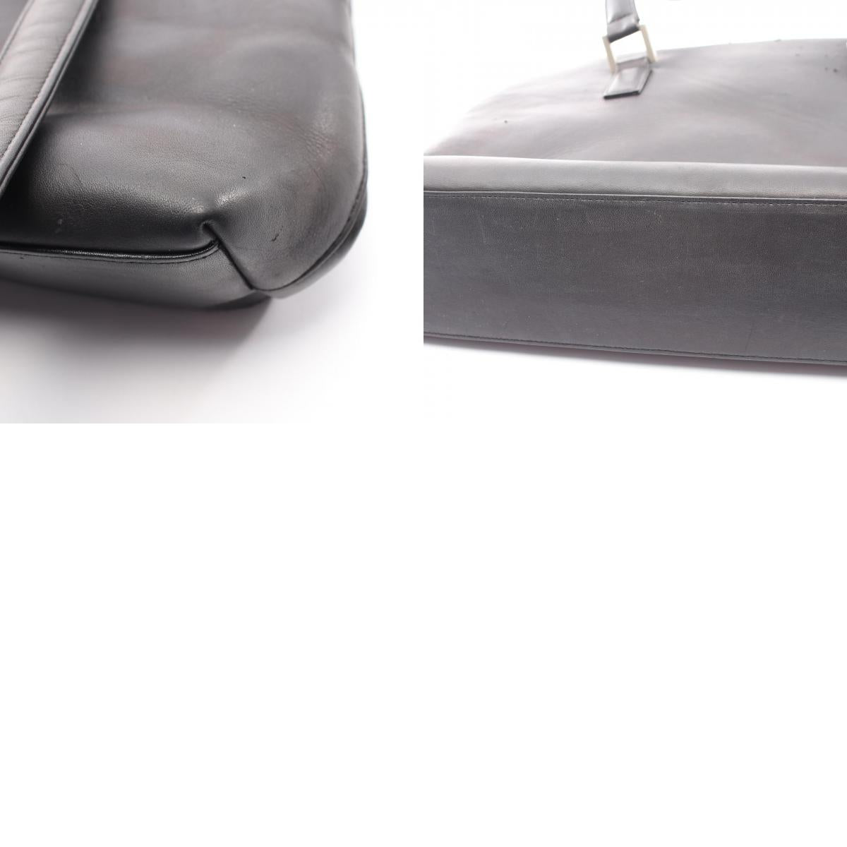 CHANEL Black Embossed Logo Shoulder Bag