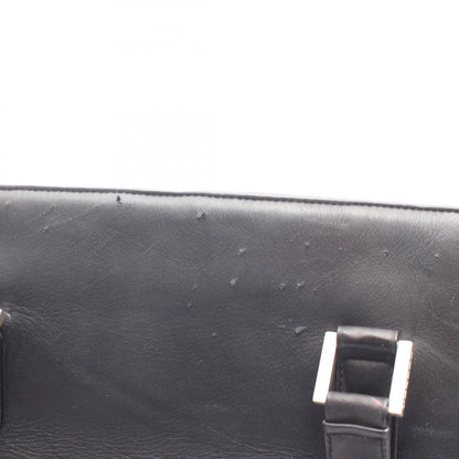 CHANEL Black Embossed Logo Shoulder Bag