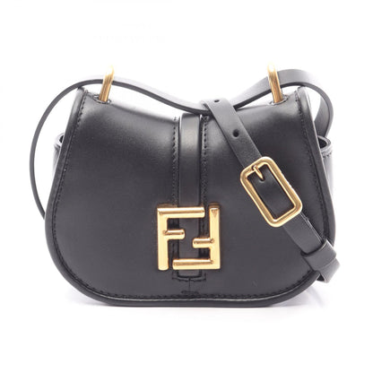 FENDI Come On Nano Leather Bag Black