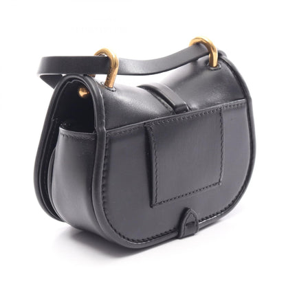 FENDI Come On Nano Leather Bag Black