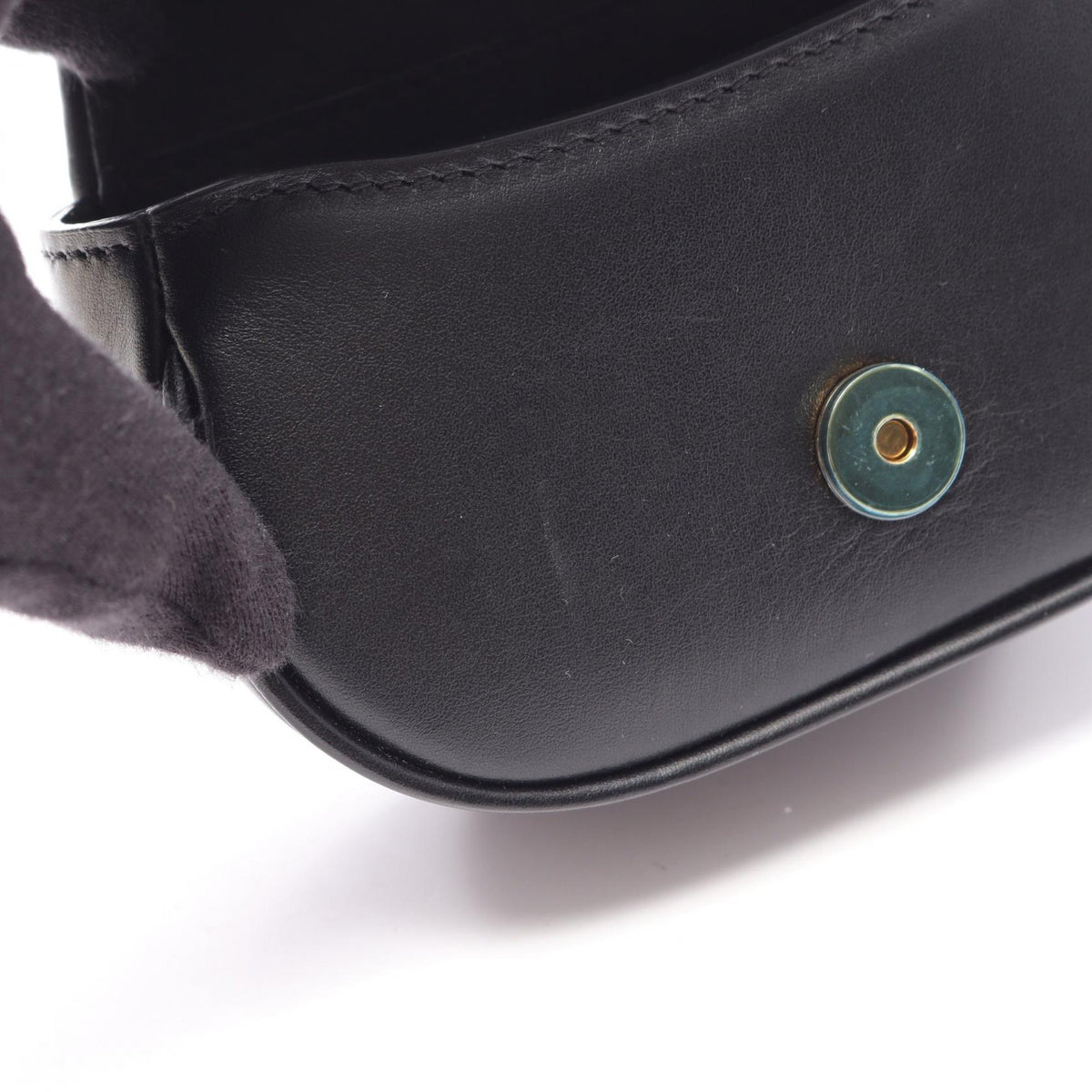 FENDI Come On Nano Leather Bag Black