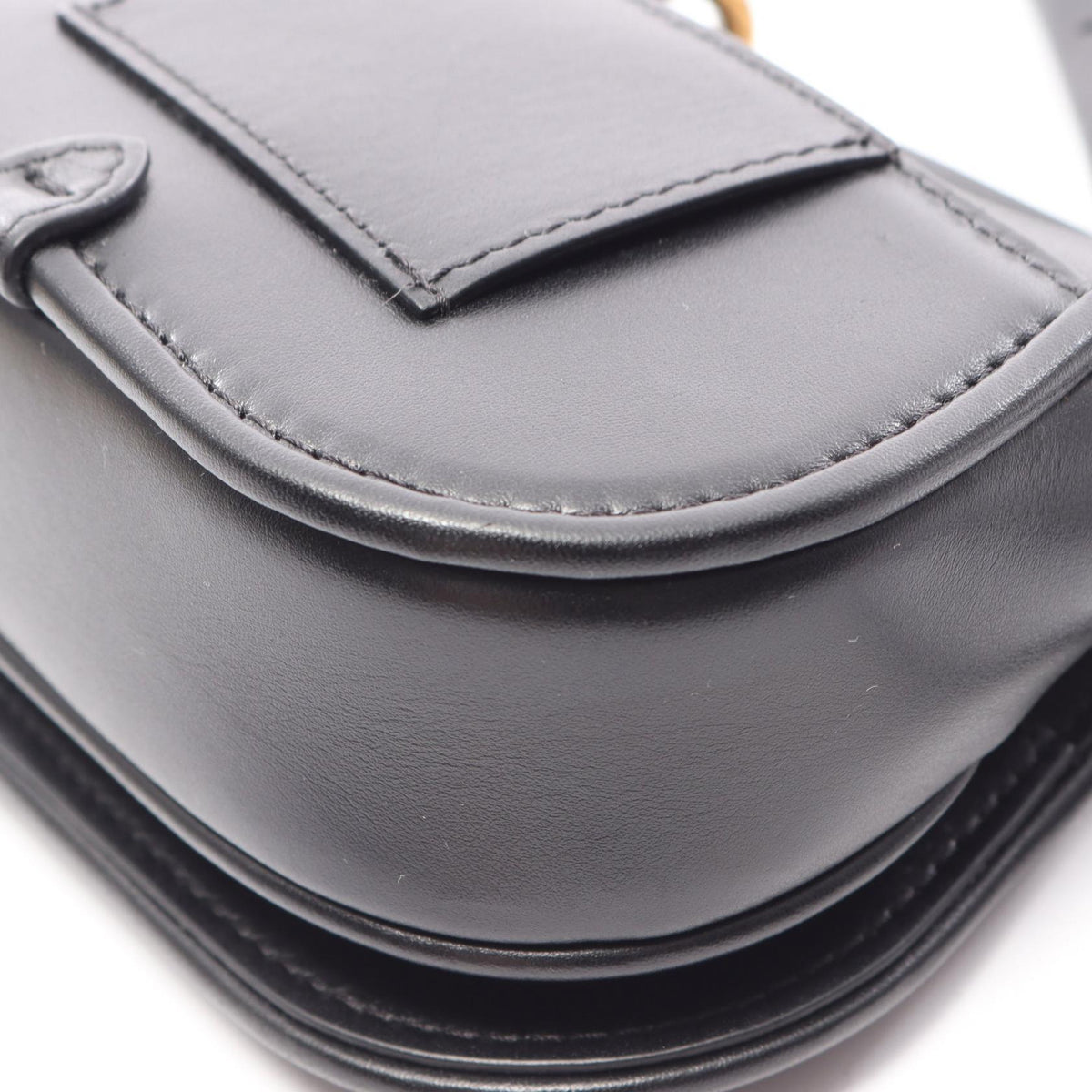 FENDI Come On Nano Leather Bag Black