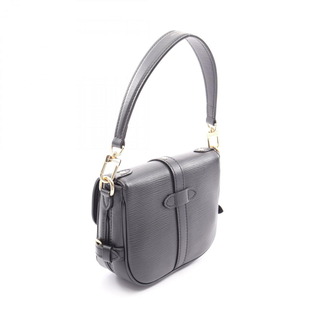 LOUIS VUITTON Saumur BB Epi Bag Black