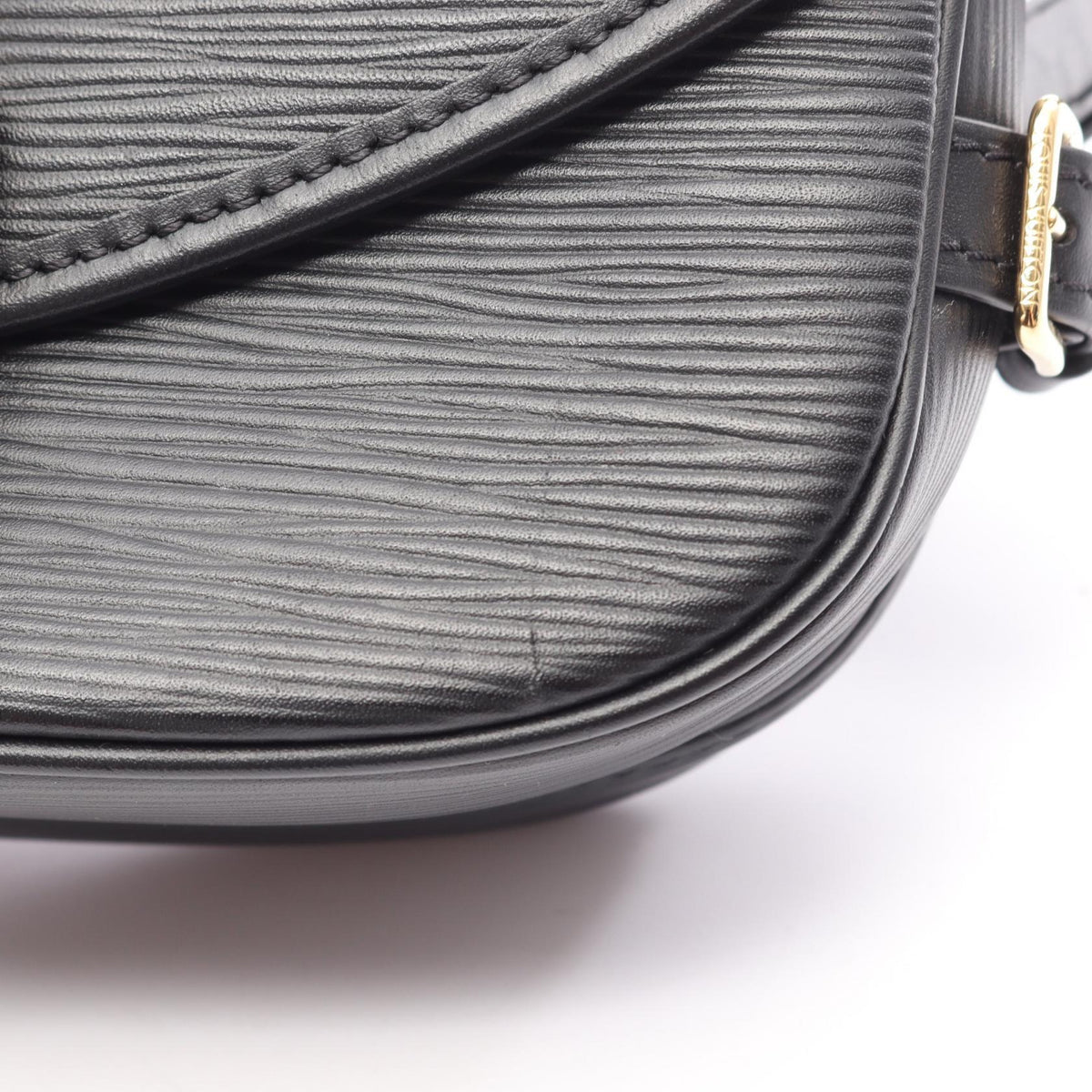 LOUIS VUITTON Saumur BB Epi Bag Black