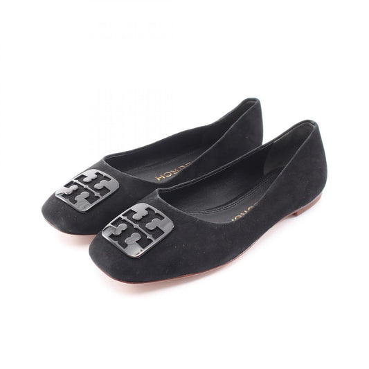 Tory Burch Black Suede Logo Pumps Size US 5.5