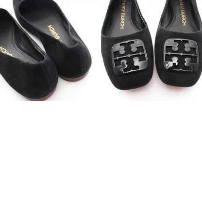 Tory Burch Black Suede Logo Pumps Size US 5.5