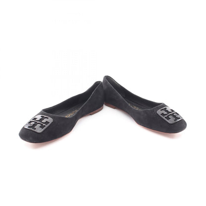 Tory Burch Black Suede Logo Pumps Size US 5.5