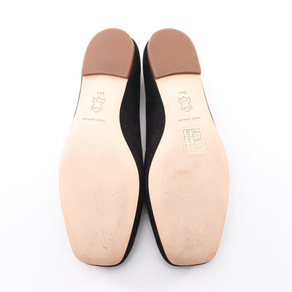Tory Burch Black Suede Logo Pumps Size US 5.5