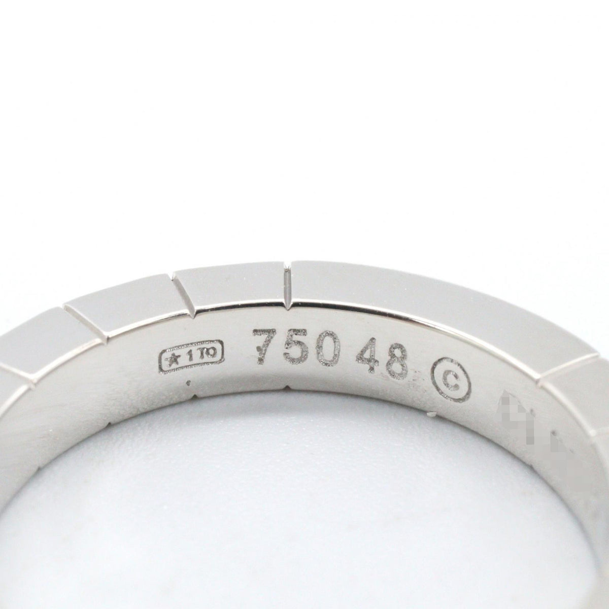 CARTIER K18WG Ring Silver Size JP 7