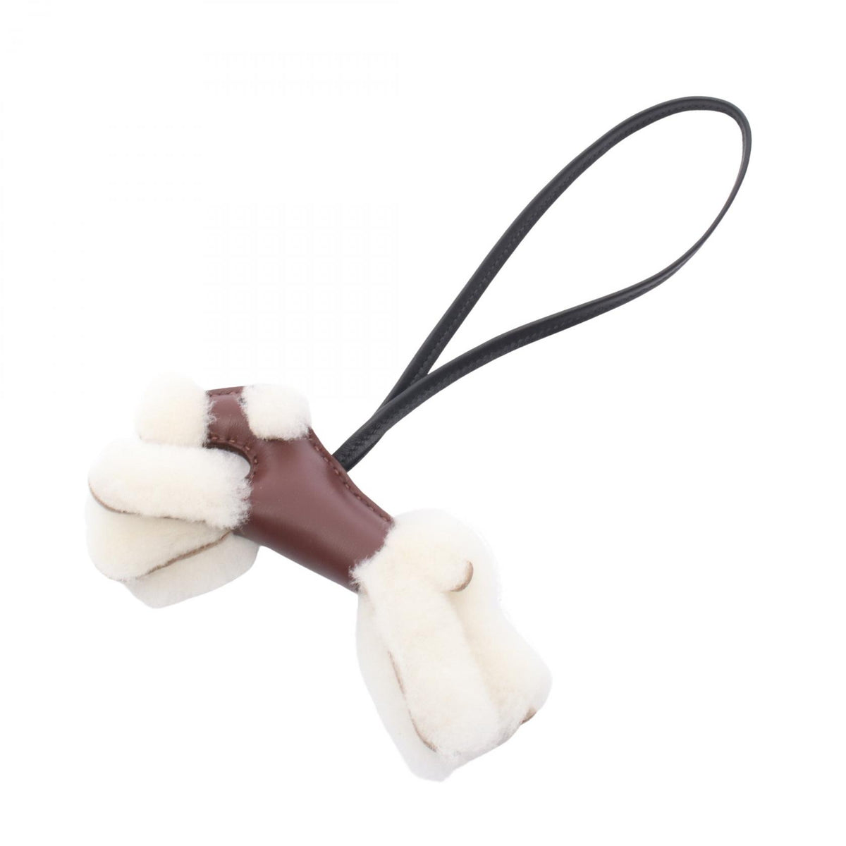 HERMES Buddy Charm Rouge Milo Leather