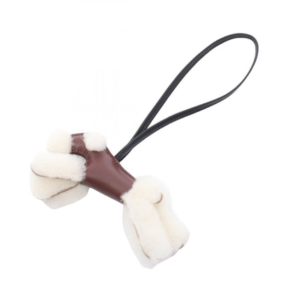 HERMES Buddy Charm Rouge Milo Leather