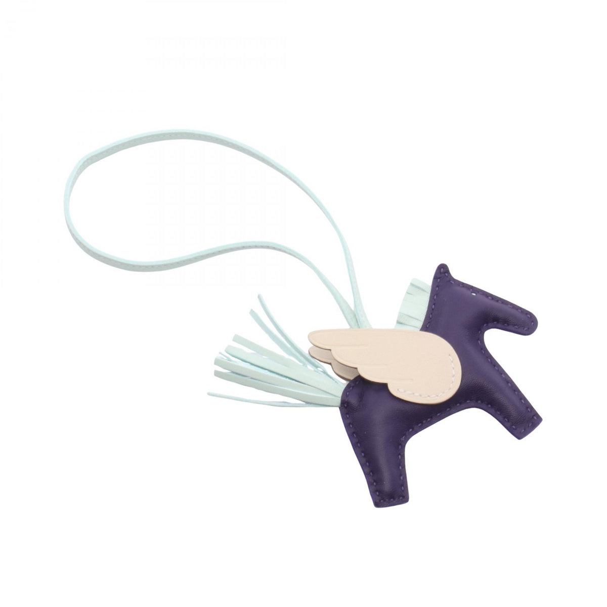 HERMES Rodeo Pegasus PM Charm Purple