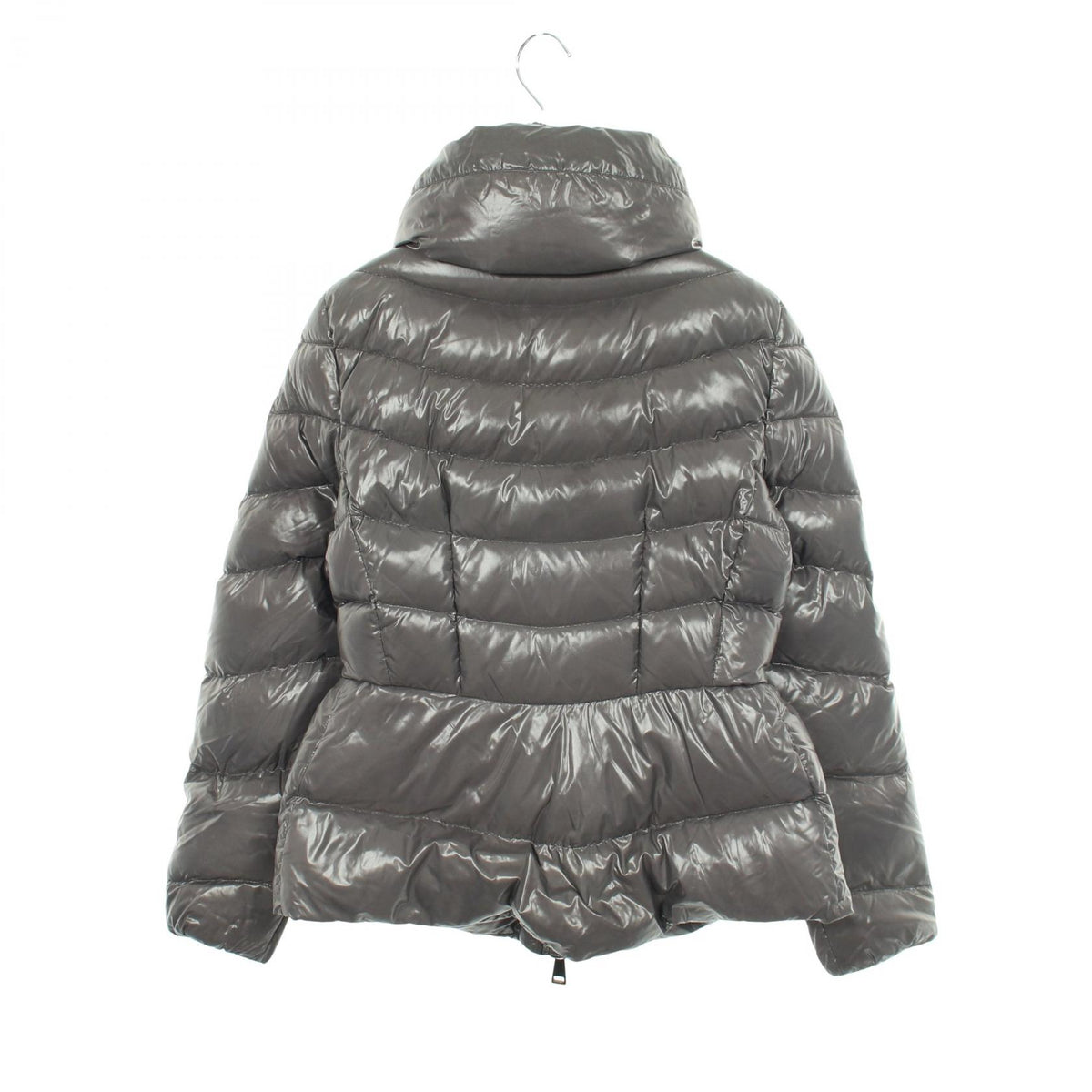 MONCLER MIRIEL Gray Nylon Down Jacket Size 0