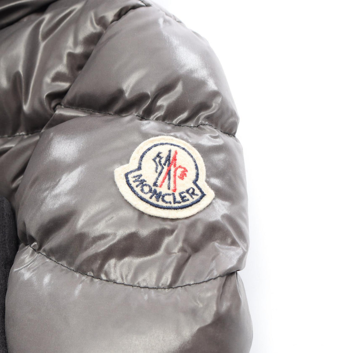 MONCLER MIRIEL Gray Nylon Down Jacket Size 0