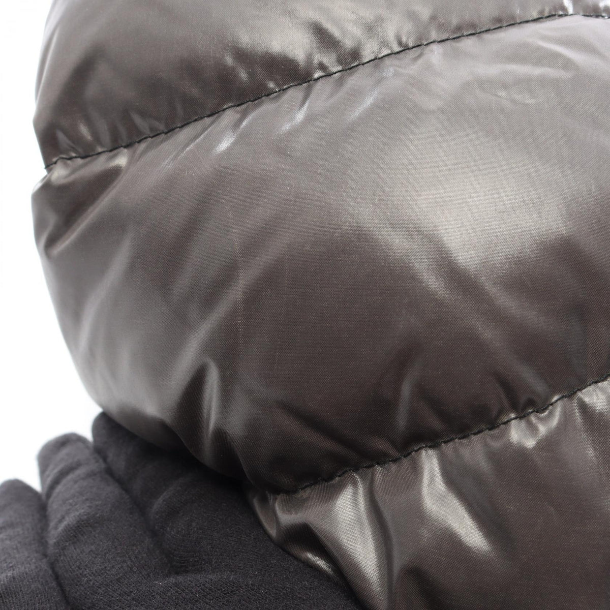 MONCLER MIRIEL Gray Nylon Down Jacket Size 0