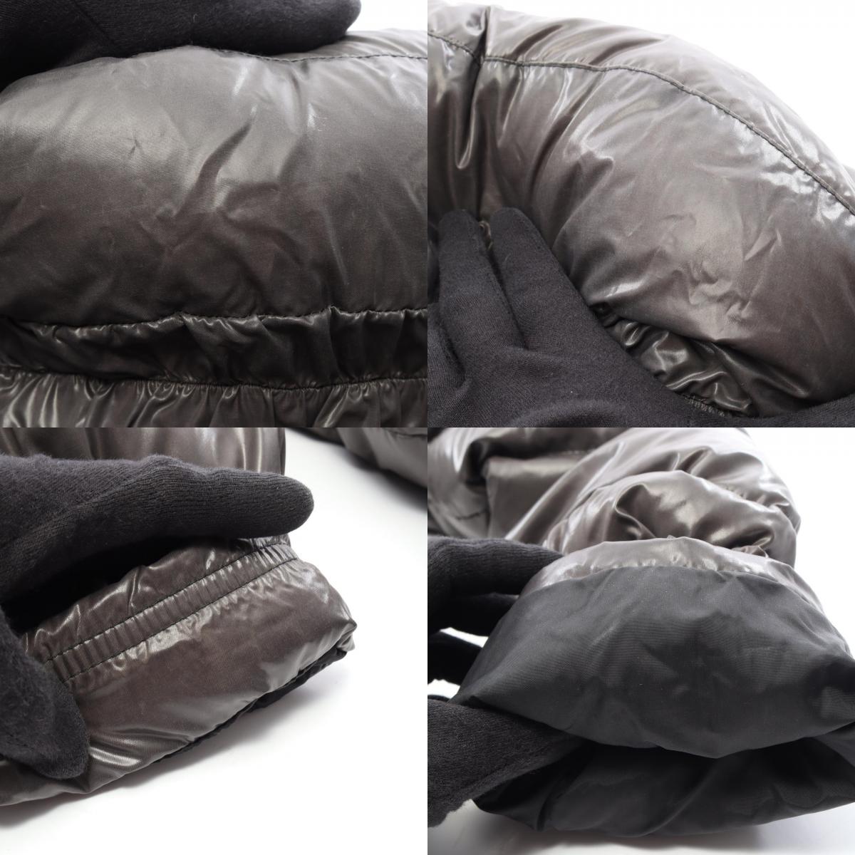 MONCLER MIRIEL Gray Nylon Down Jacket Size 0