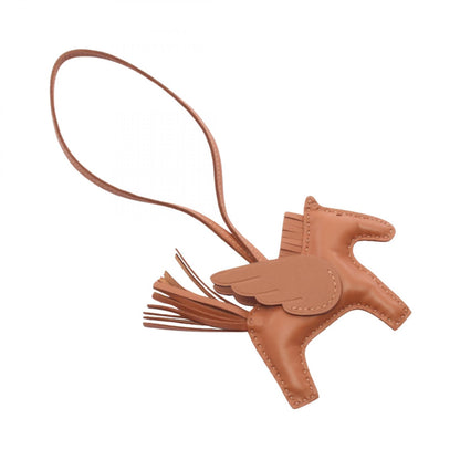 HERMES Rodeo Pegasus PM Gold Charm Brown