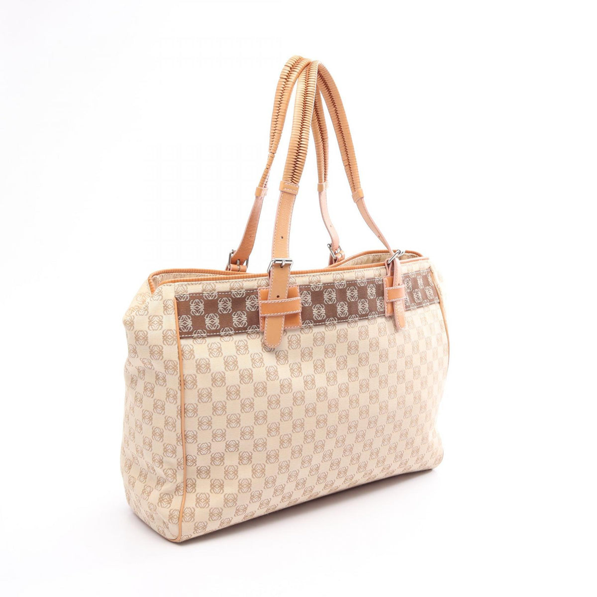 LOEWE Repeat Anagram Canvas Tote Bag