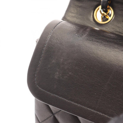CHANEL Matelassé Double Flap Bag Black