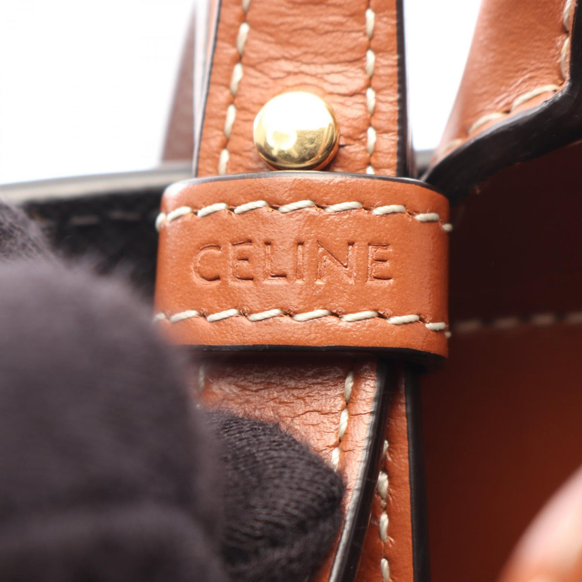 CELINE Small Vertical Cabas Bag Black