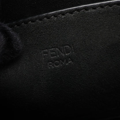 FENDI Black Leather Medium Shoulder Bag