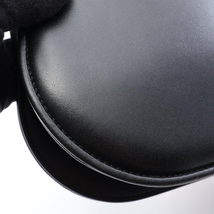 FENDI Black Leather Medium Shoulder Bag