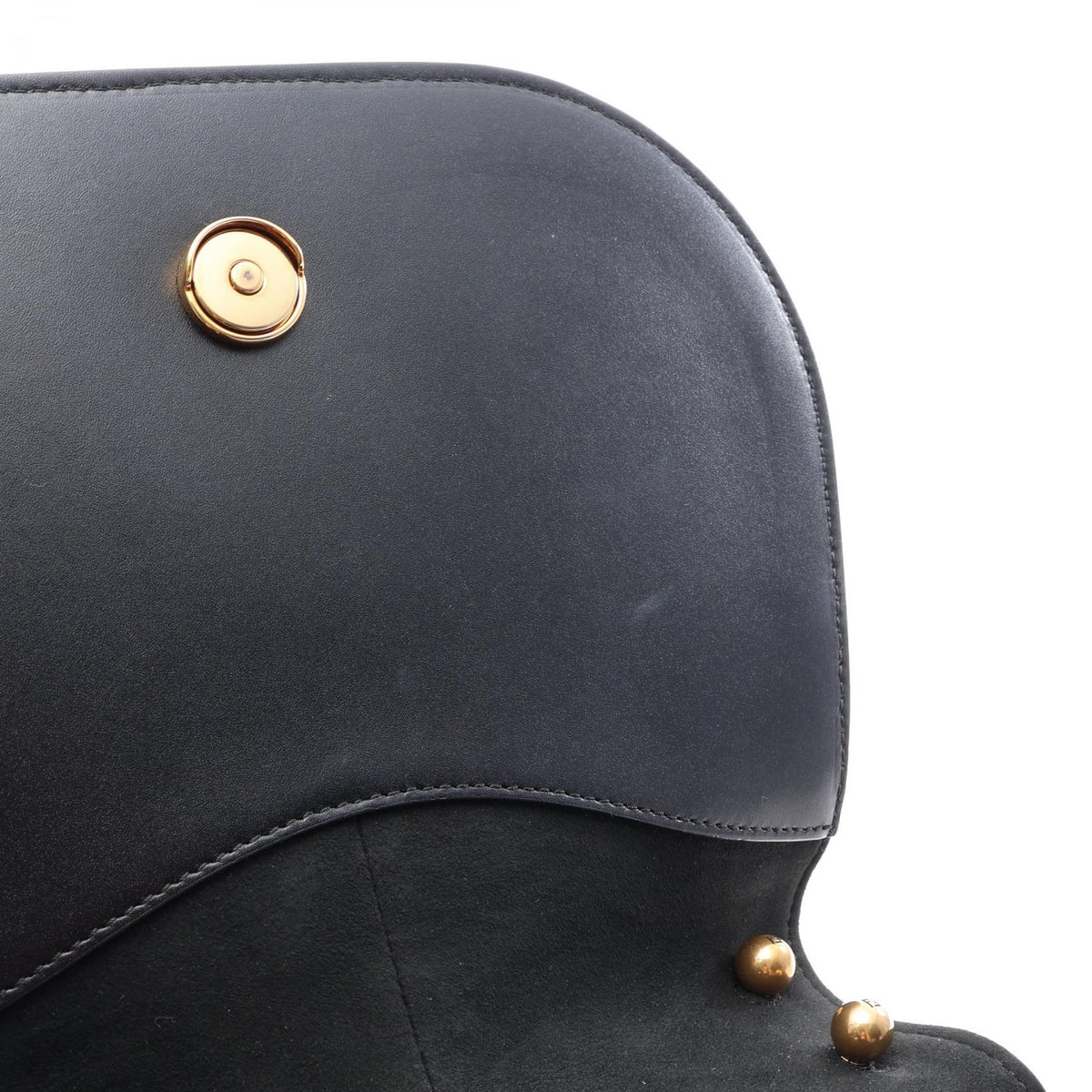 FENDI Black Leather Medium Shoulder Bag