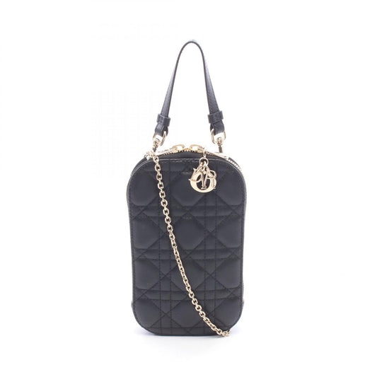 Dior LADY DIOR Cannage Leather Handle Bag