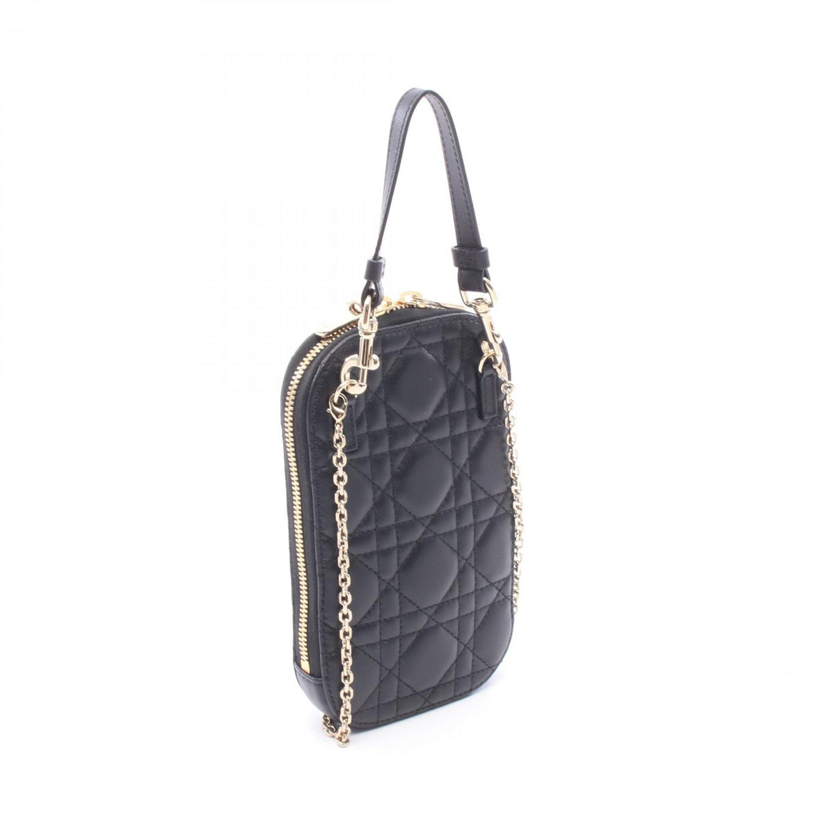 Dior LADY DIOR Cannage Leather Handle Bag