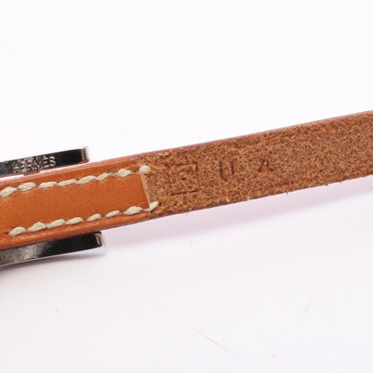 HERMES Hapi 3 Long Leather Bracelet Brown
