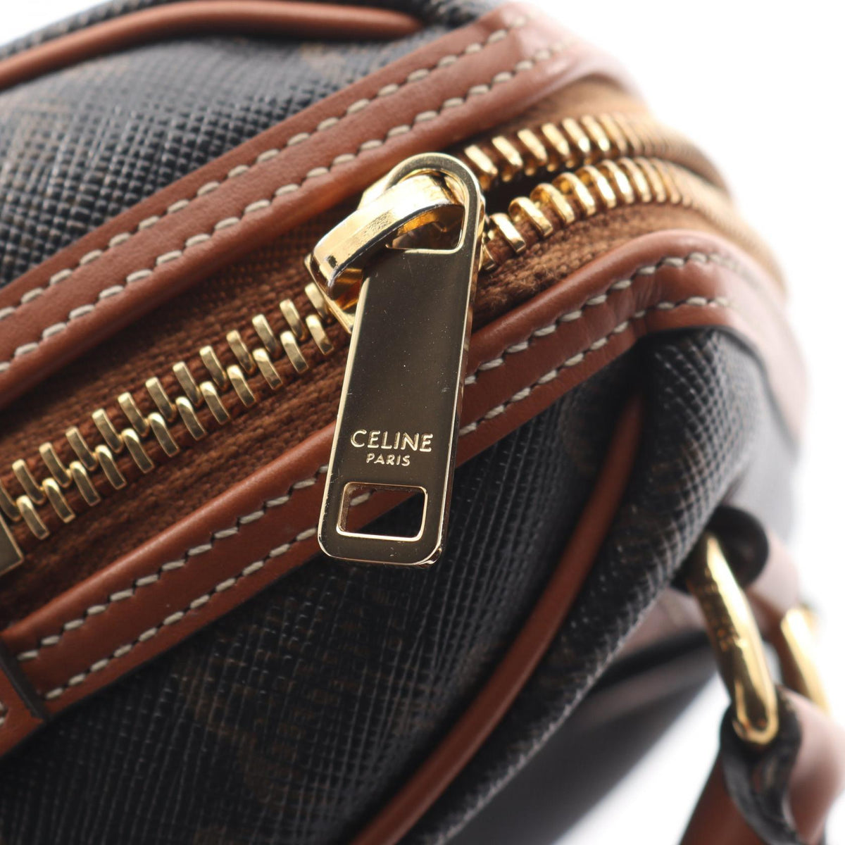CELINE Triomphe 2WAY PVC Coated Handle Bag