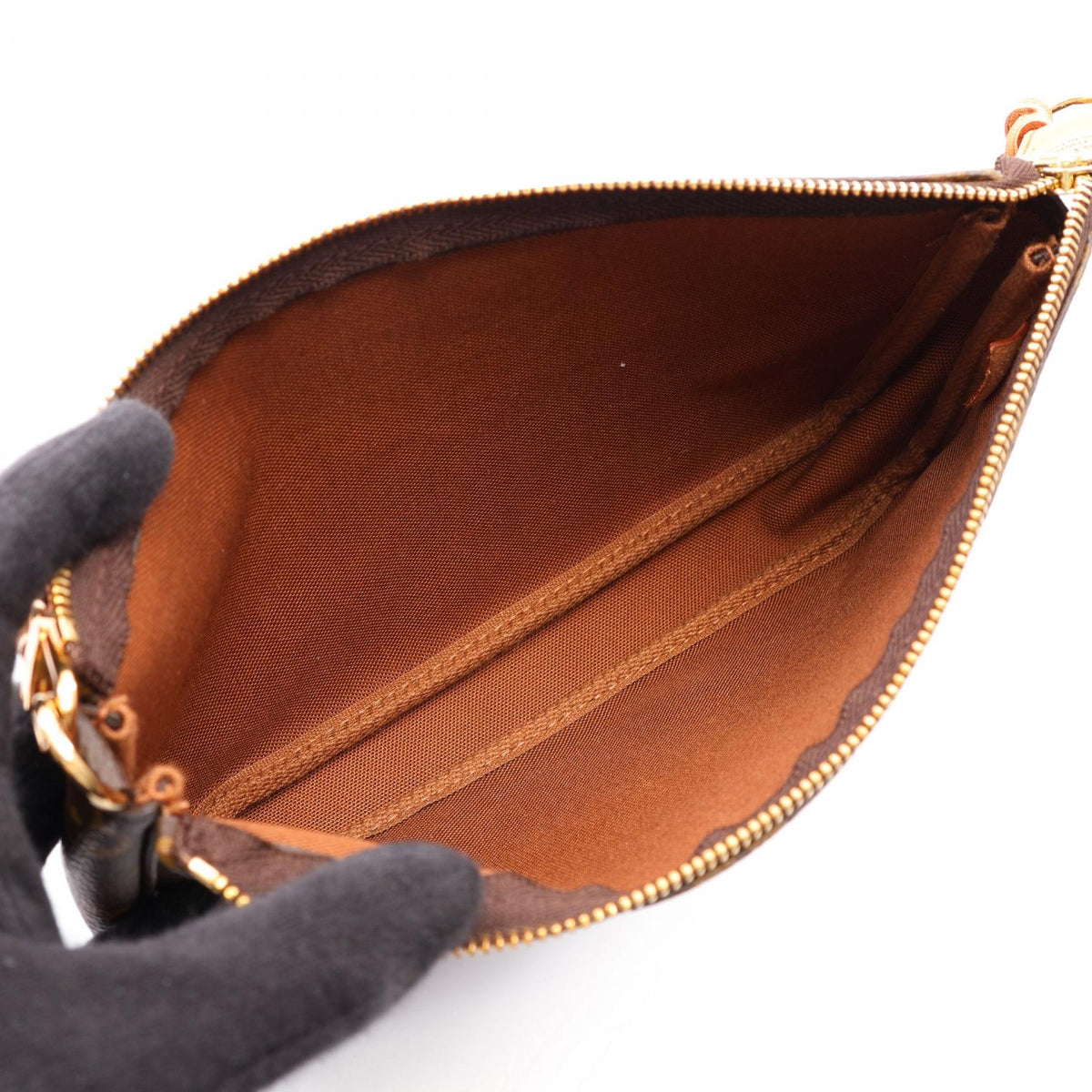 LOUIS VUITTON Pochette Handbag Brown