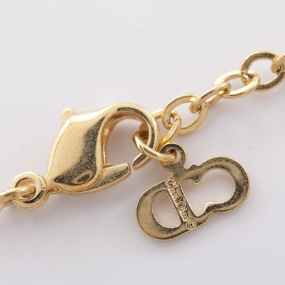 Dior Gold Plated Heart Rhinestone Necklace