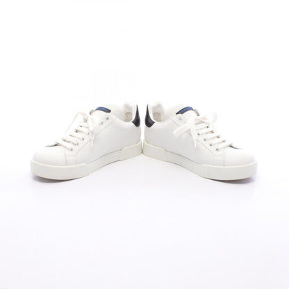 DOLCE & GABBANA Portofino Studded Leather Sneakers Size 36.5